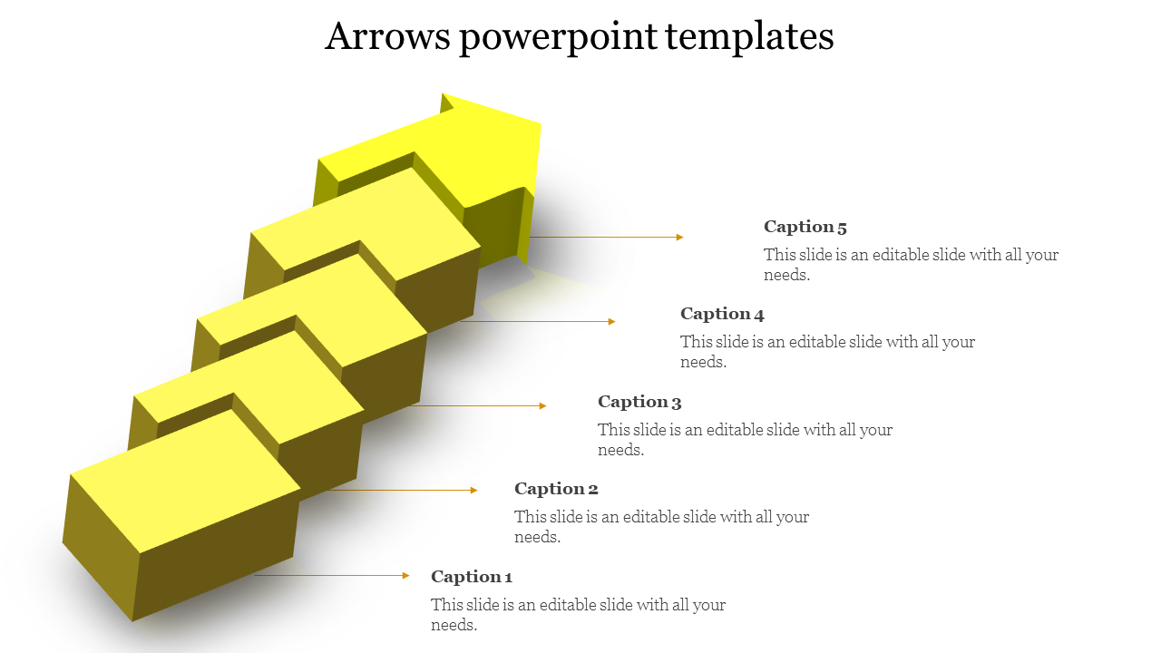 Our Pre Designed Arrows PowerPoint templates and Google slides